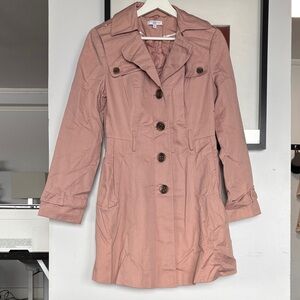 Women's Pink Trench Coat